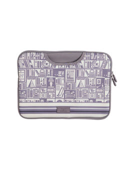 Teal by CHUMBAK - Grey Welcome To Library Laptop Sleeve