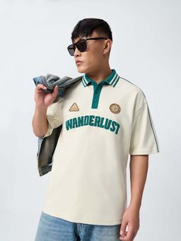 The Souled Store - Originals Wanderlust Men Oversized Polo T-Shirts