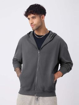 The Souled Store - Originals Smoke Grey Men Oversized Hoodie