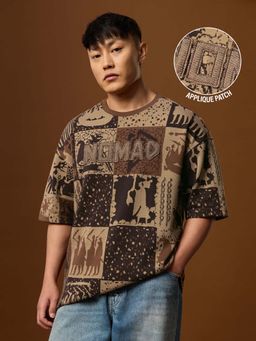 The Souled Store - Nomad Vikings Men Oversized T-Shirts