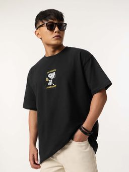 The Souled Store - Official Peanuts No Trippin' Men Oversized T-Shirt