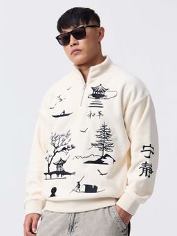 The Souled Store - Originals Serenity Men Oversized Sweatshirts