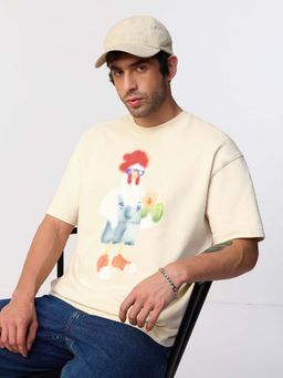 The Souled Store - Originals Cool Hen Men Oversized T-Shirts