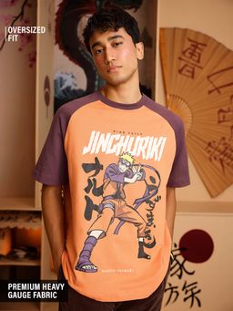 The Souled Store - Naruto Shippuden Jinchuriki Men Oversized T-Shirt