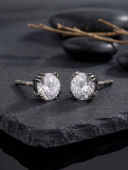 GIVA - 925 Silver White Rhodium Classy Earrings