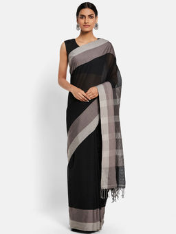 Fabindia - Cotton Solid Women Sari without Blouse