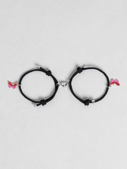 EL REGALO - Kids Bracelets Unisex Colors and Designs Pink and Red (Set of 2)