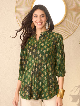 Vaamsi - Women Green Woven Top
