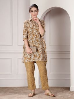 Stylum - Womens Printed Cotton Blend Co Ord (Set of 2)