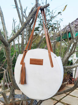Misfit Panda - White Full Moon Sling and Cross Bag