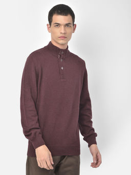 WOODLAND - Burgundy Sweater