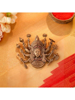 Cosa Nostraa - Antique Gold Brass Devi Shakti Brooch for Men