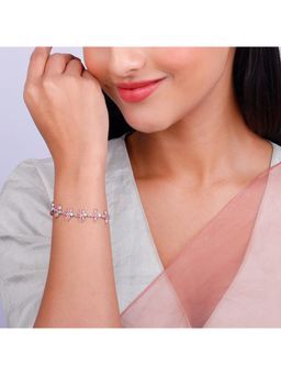 GIVA - 925 Silver Sathiyaan Bracelet, Adjustable for Women