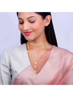 GIVA - 925 Silver Laung Da Lashkara Layered Necklace for Women