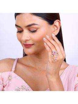 GIVA - 925 Silver Bumbro Ring, Adjustable for Women