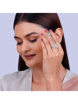 GIVA - 925 Silver Sawarne Lage Rings, Adjustable for Women