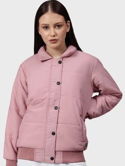 Campus Sutra - Pink Solid Jacket