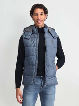 U.S. Polo Assn. Denim Co. - Detachable Hood Padded Jacket