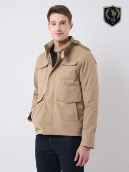 U.S. POLO ASSN. - Solid Regular Fit Detachable Hood Jacket