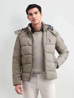 U.S. Polo Assn. Denim Co. - Regular Fit Solid Puffer Jacket