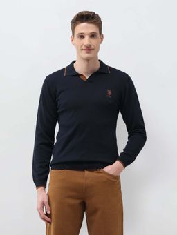 U.S. POLO ASSN. - Solid Navy Blue Men's Sweatshirt