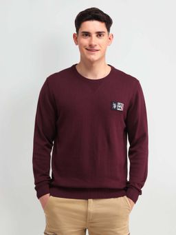 U.S. Polo Assn. Denim Co. - Solid Wine Men's Sweatshirt