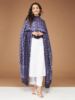Fabindia - Indigo Blue Modal Printed Dupatta