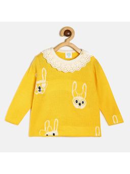 MINI KLUB - Baby Girls Yellow Sweater