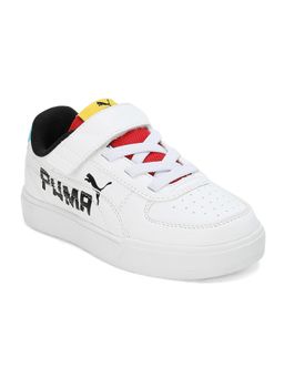 Puma - Caven Brand Love Pre School Kids White Casual Shoes