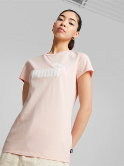 Puma - Ess Logo Womens Pink T-Shirt
