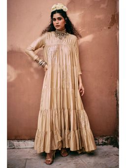 Paulmi & Harsh - Beige Eloise Anarkali Dress