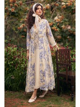 Paulmi & Harsh - Purple Mila Anarkali Dress with Jacket and Slip