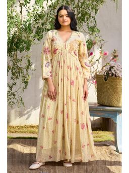 Paulmi & Harsh - Off White Tia Anarkali Dress