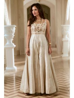 Paulmi & Harsh - Ivory Giulia Embroidered Jumpsuit