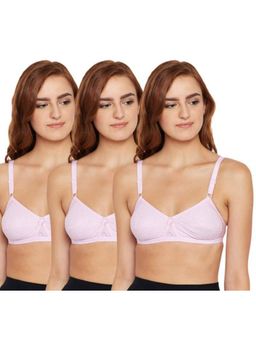 Bodycare - Pack of 3 Premium Perfect Coverage Bra In Purple Colour
