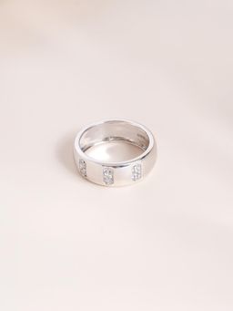 Palmonas - Mens 925 Sterling Silver Love Column Ring