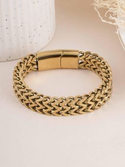 Palmonas - Mens Golden Waterproof and Anti-Tarnish Bracelet