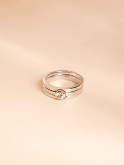 Palmonas - Mens 925 Sterling Silver Havoc Crestone Band Ring