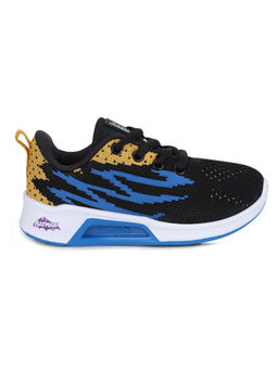 Campus - Textured Black Sports Shoes For Unisex