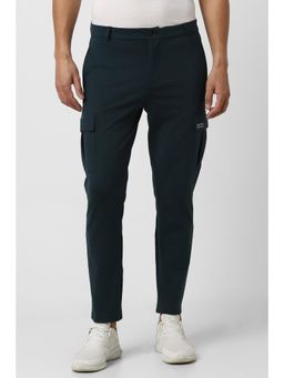 Van Heusen - Men Green Solid Slim Fit Trouser