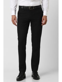 Van Heusen - Men Black Check Slim Fit Trouser