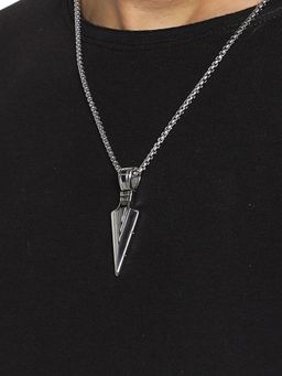 OOMPH - High Polished The Silver Arrow Stainless Steel Rocking Pendant Chain