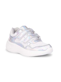 Bubblegummers - Silver Casual Velcro Sneakers Trendy Comfort
