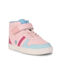 Bubblegummers - Pink Ankle Length Velcro Sneakers Stylish Fit