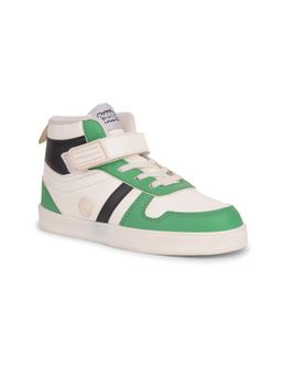 Bubblegummers - Green Ankle Length Velcro Sneakers Daily Comfort