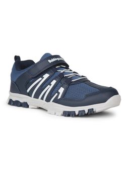 Bubblegummers - Navy Blue Casual Velcro Sneakers Soft Cushion Fit