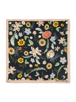 Soup by Sougat Paul - Black Color Pocket Square