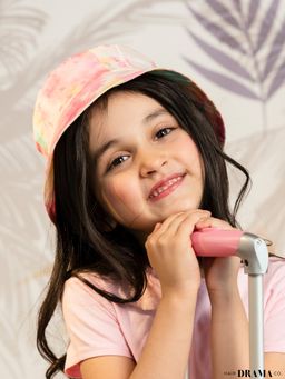 Hair Drama Co. - Kids Tie-Dye Bucket Hat - Pink & Blue