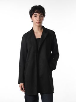 ONLY - Women Black Solid Regular Fit Winter Coat