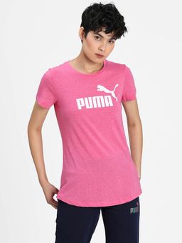 Puma - Essentials Heather Womens Pink T-Shirt